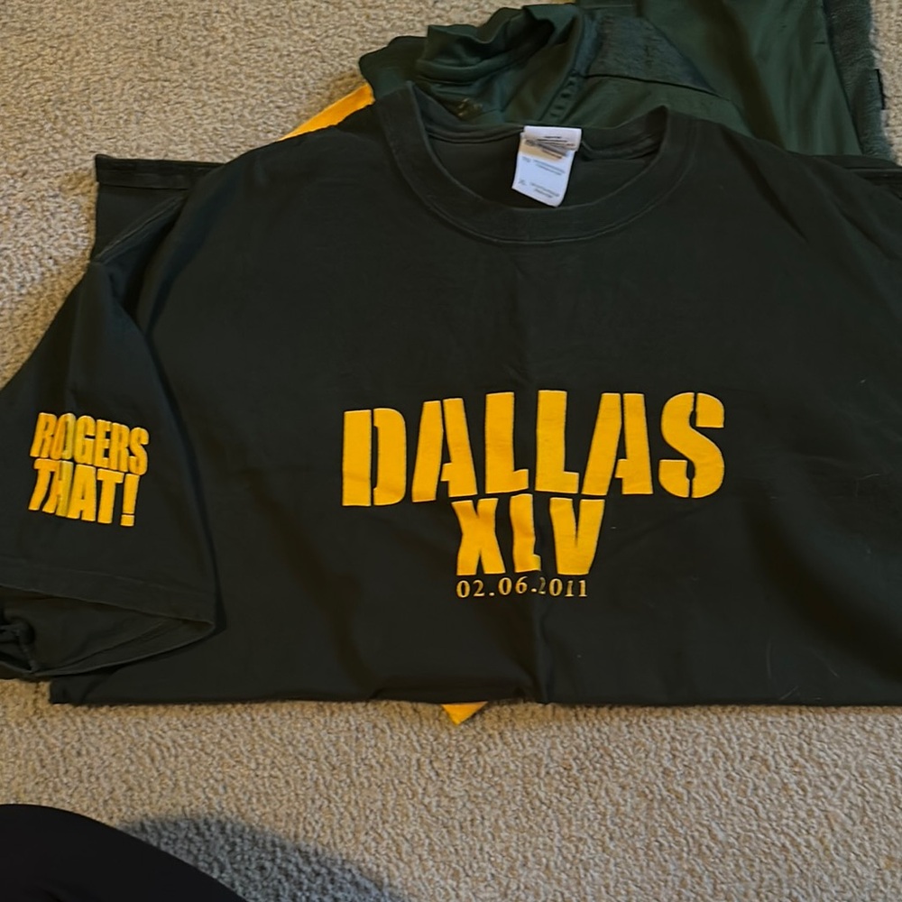 Green Bay Packers T-Shirts and Long Sleeve Shirts (5) size XL - Picture 4 of 8